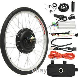 1000W 26 Electric Bicycle Tire E-Bike Front Rear Wheel Motor Conversion L