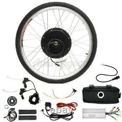 1000W 26 Electric Bicycle Tire E-Bike Front Rear Wheel Motor Conversion LCD