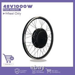 1000W 48V Front Hub Motor Wheel 20-29inch 700C Electric Bicycle Conversion Kit