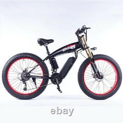 1000W Electric Bicycle Ebike 4.0 Fat Tire Snow Beach Cruiser Alloy Mountain Bike