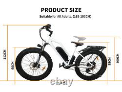 1000W Electric Bike Low Step Beach City Ebike 28MPH 48V13AH Battery 45 Mi Range
