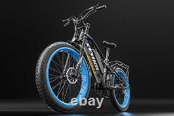 1000W Shimano 26'' Electric Bike Mountain-Bicycle ebike fat tire Commuter 48V