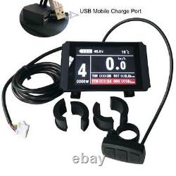 1500W Electric bike pedal assist conversion kit 48V ebike Color LCD display USB