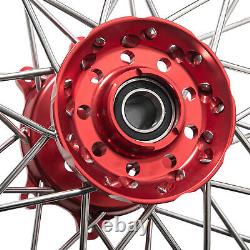 17x 3.5 Spoke Front Wheel Black Rim Red Hub for Sur-Ron Storm Bee E-Bike Offroad