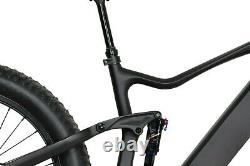 18 Dengfu Carbon Fat Bike Suspension Electric Bicycle Ebike M620 SRAM X5 9S