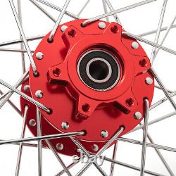 19x1.4 16x1.85 36 Spokes Front Rear Wheels Rims Hubs for Talaria Sting MX E-Bike
