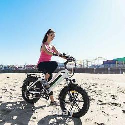 20'' 16AH 750W 48V Electric Step-Thru Fat Tire Bicycle M-50 Beach City E-bike