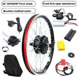 20 36V 250W Front Wheel Electric Bicycle Ebike Conversion Kit Hub Motor Cycling