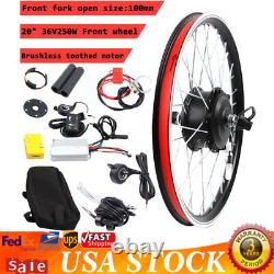 20 36V 250W Front Wheel Electric Bicycle Ebike Conversion Kit Hub Motor Cycling