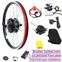 20 36V 250W Front Wheel Electric Bicycle Ebike Conversion Kit Hub Motor Cycling