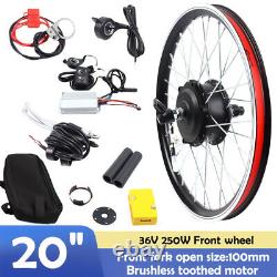 20 36V 250W Front Wheel Electric Bicycle Ebike Conversion Kit Hub Motor Cycling