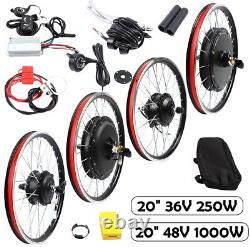 20 36V 250W Front Wheel Electric Bicycle Ebike Conversion Kit Hub Motor Cycling