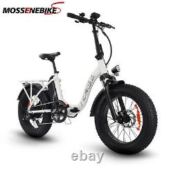 20 Folding Electric Bike 500W 48V13AH LCD Display 4.0 Fat Tire Ebike for Adults