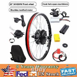 20 Front Wheel 36V Electric Bicycle Ebike Conversion Kit Hub Motor Cycling 250W