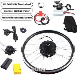 20 Front Wheel 36V Electric Bicycle Ebike Conversion Kit Hub Motor Cycling 250W