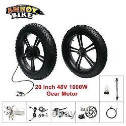 20 Inch 48V Gear Hub Motor ebike Motor 25-35 km/h Fat Tyre High Torque
