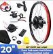 20 Led Front Wheel Motor Hub Electric Bicycle E-bike Conversion Kit 36v, 250w