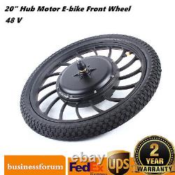 20 inch Hub Motor Ebike Front Wheel Electric Bicycle Motor Conversion Kit 48 V