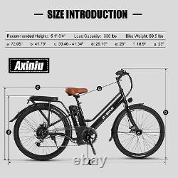 2023 E-Bike 26 Electric Bike for Adults 500W Motor City Bicycle Commuter Ebike