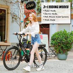 2023 E-Bike 26 Electric Bike for Adults 500W Motor City Bicycle -Commuter Ebike