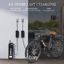 2023 E-Bike 26 Electric Bike for Adults 500W Motor City Bicycle Commuter Ebike