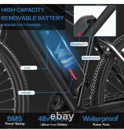 20MPH Mountain Bike, 27.5 EBike Cybertrack 300/500W Motor 10.4AH Removable Batte