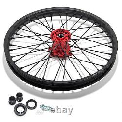 211.6 Front Spoke Wheel Black Rim Red Hub Spacers for Surron Strom Bee E-Bike