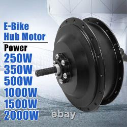 250W 500W 2000W 36V 48V E-bike Brushless Front Rear Motor Wheel 20-29inch