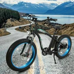26 1000W 48V Fat Bik Tire Mountain Beach Electric Bike Bicycle EBike E-Bike LCD