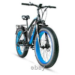 26'' Cyrusher Electric Bike Fat Tire 1000W 48V/17AH Mountain E-Bike Bicycle MTB