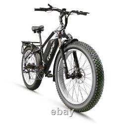 26'' Electric Bike Fat Tire 1000W 48V/16AH Snow Mountain E-Bike Bicycle MTB US