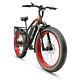 26'' Electric Bike Fat Tire 750w 48v16ah Beach Snow City Mountain E-bike Bicycle