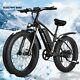 26'' Electric Mountain Bike 1000w 48v 4.0 Fat Tire Ebike 21 Speed Bicycle