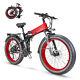 26 Folding Electric Bike 1000w 48v/15ah Fat Tire E-bike Snow Mountain Bicycle