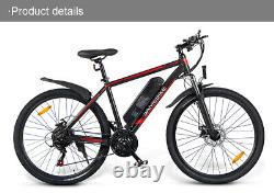 26 Folding Electric Bike 350w 36v10ah Power Assist 7s Ebike Mountain Bicycle Ca