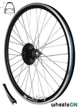 26 inch QR wheelsON Front Rear Wheel Set E-Bike+8 Speed Shimano Cassette Sapim