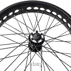 26x4 Front Wheel Set for Fat Tire Ebike and Bike Inc Rim Spokes and Wheel Hub