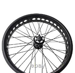 26x4 Front Wheel Set for Fat Tire Ebike and Bike Inc Rim Spokes and Wheel Hub