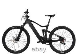 29er Carbon Ebike Full Suspension Mountain Bike Bafang 500W Electric Bicycle 18