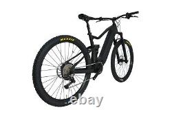 29er Electric Bicycle Carbon Ebike Full Suspension Mountain Bike Bafang 500W 18