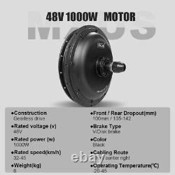 3000W72V Fat Tire E-bike Conversion Kit 1000W 48V Front Rear Wheel Hub Motor
