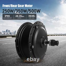 36V 48V 250W 350W 500W E-Bike Brushless Gear Hub Motor Front Rear Wheel Drive