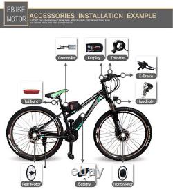 36V 48V 250W E-Bike Conversion Kit Hub Motor Wheel Brushless Gear 1629inch 700C