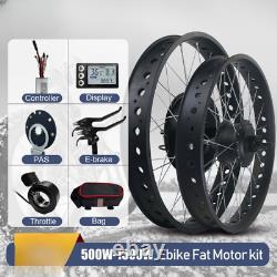 36V 48V 500W 1000W 1500W E-bike Snow Conversion Kit Front Rear Wheel Hub Motor