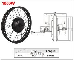 36V 48V 500W 1000W E-bike Front Wheel Hub Motor Kit Electric Bike Conversion Kit