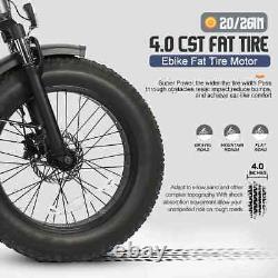 36V 48V 500W-3000W Rear Wheel Hub Motor 20/26inch E-bike Fat Tire Conversion Kit