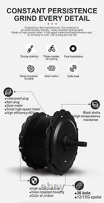 36V 48V 500W Front /Rear Hub Motor Wheel for Snow Fat Tire E-bike Conversion Kit