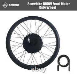 36V 48V 500W Snow Fat Bike Ebike Front Motor Wheel Conversion Kit 20 26 Inch