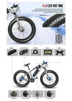 36V 500W Front Hub Motor Wheel for Snow Bike Fat Tires E-bike Conversion Kit