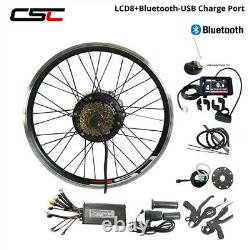 36V eBike Conversion Kit 20-29 inch 250W 500W Cycling Motor Hub Wheel Bluetooth